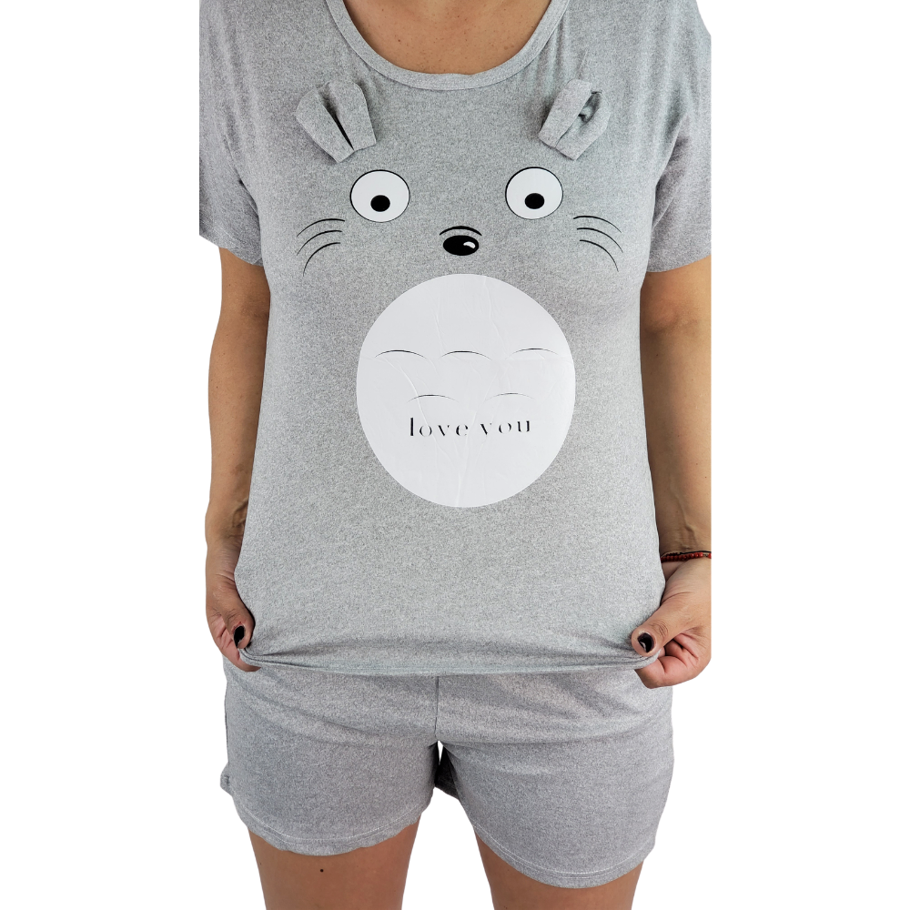 PIJAMA MUJER LIKESHOP VERANO SHORT Y POLERA RATON 553 - 3