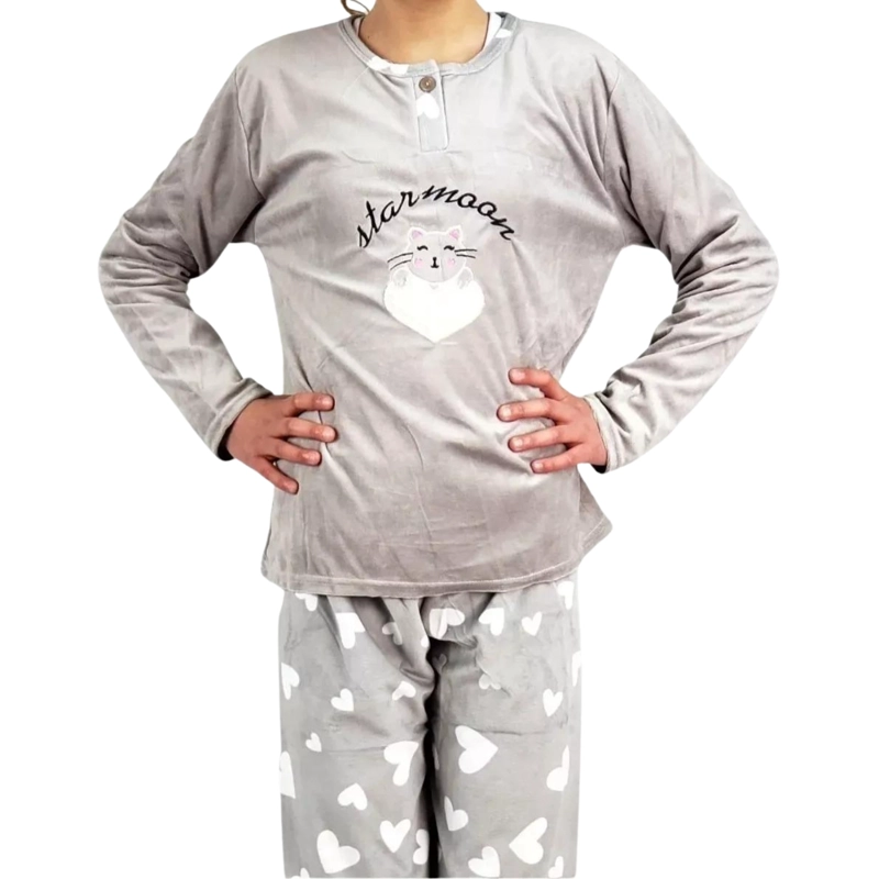 PIJAMA MICROPOLAR NIÑOS NIÑAS DISEÑOS Y COLORES 450 - 3