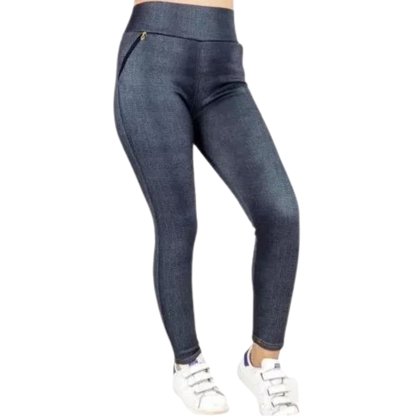 PANTALÓN CALZA MUJER LIKESHOP TELA JEANS FORRO PIEL CIERRES 338 - 3