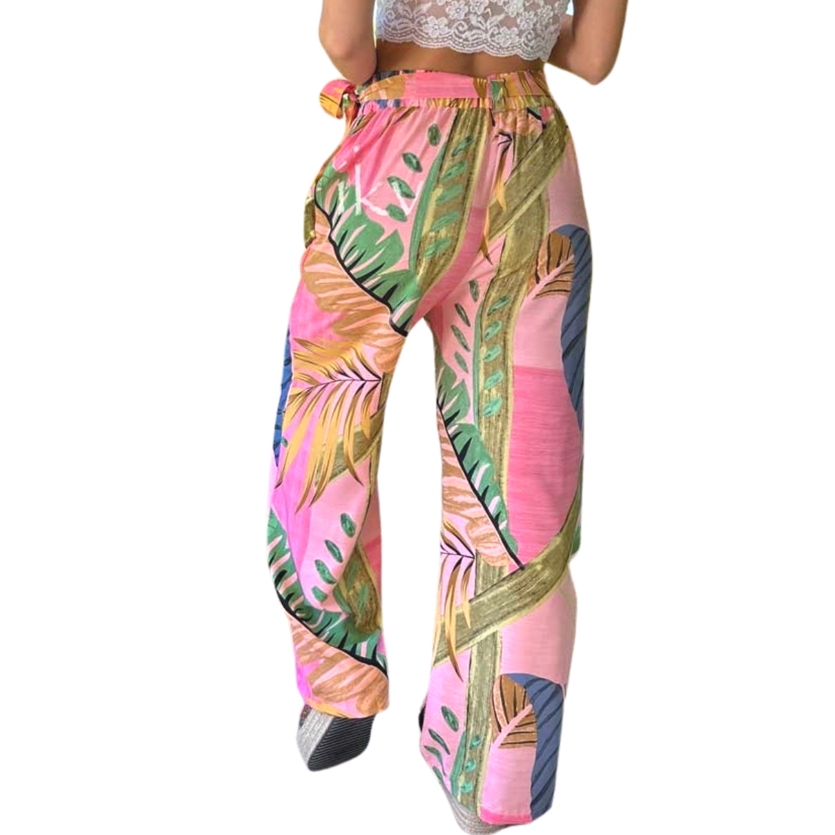 PANTALÓN MUJER LIKESHOP AMARILLO FASHION PALAZZO DISEÑOS 070 - 3