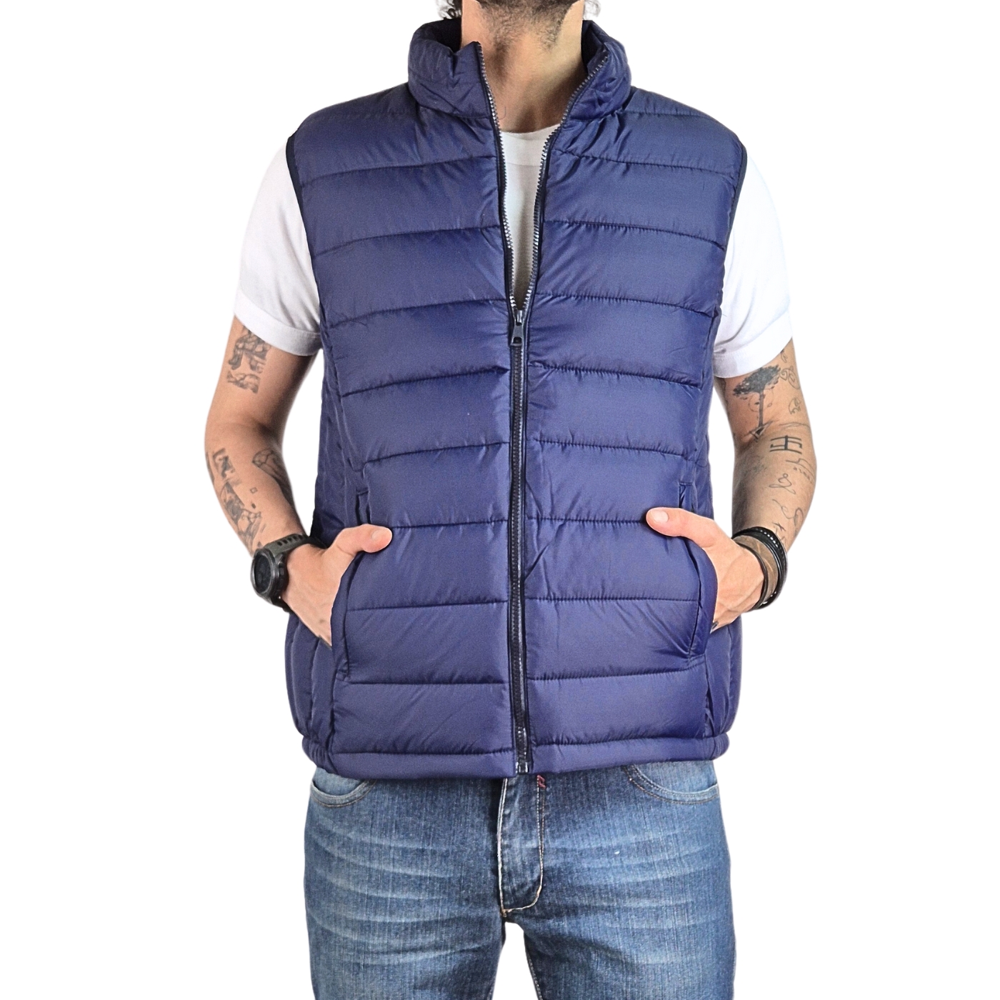 PARKA SIN MANGAS HOMBRE CHAQUETA CALIDAD PREMIUM RESISTENTE AGUA 902 - 2