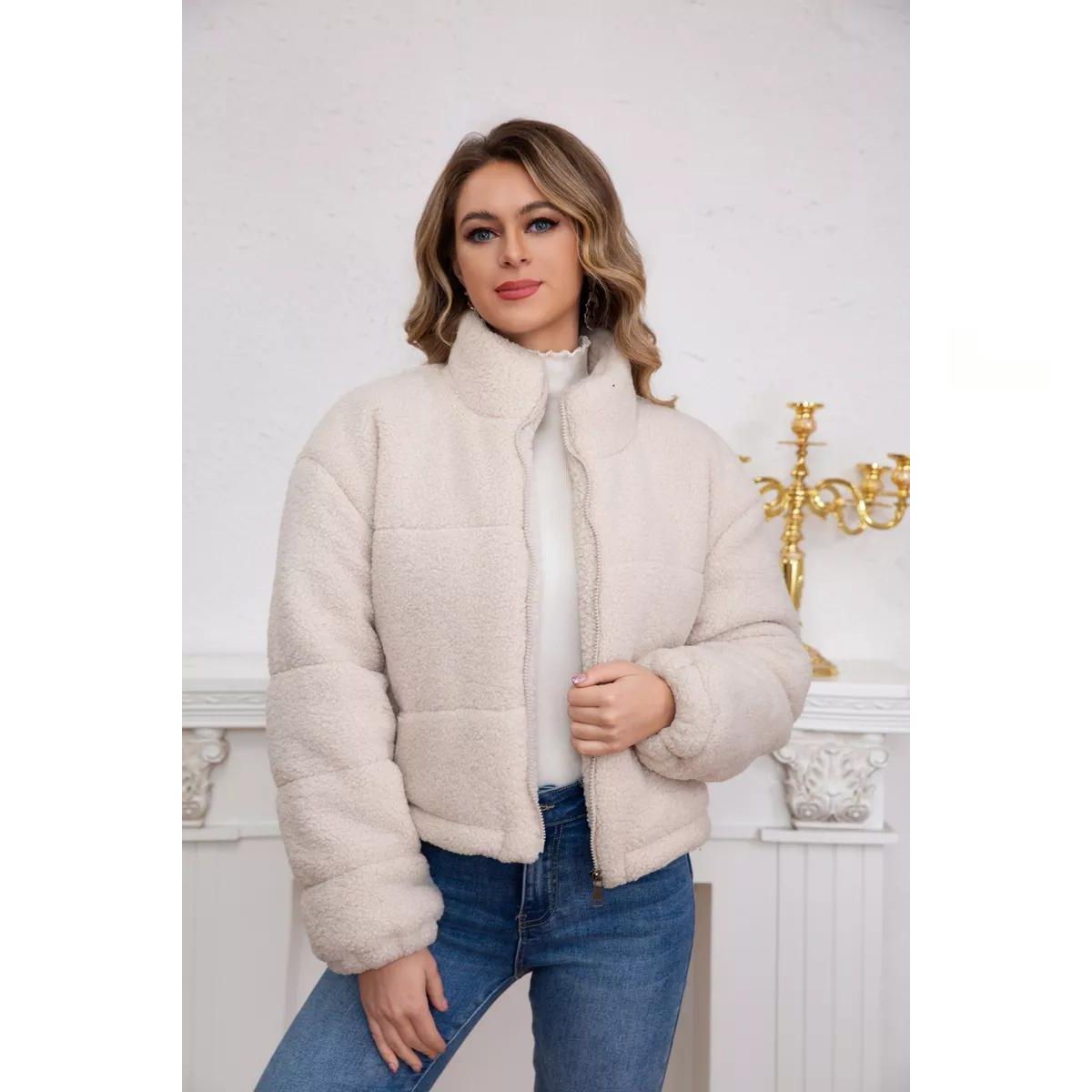 CHAQUETA CORDERITO MUJER PREMIUM CALIDAD 6093 - 2