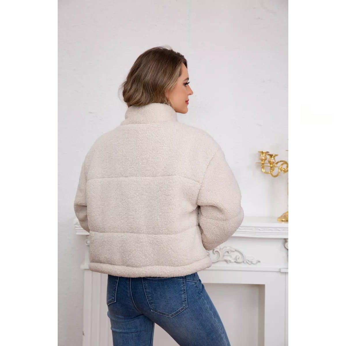 CHAQUETA CORDERITO MUJER PREMIUM CALIDAD 6093 - 3