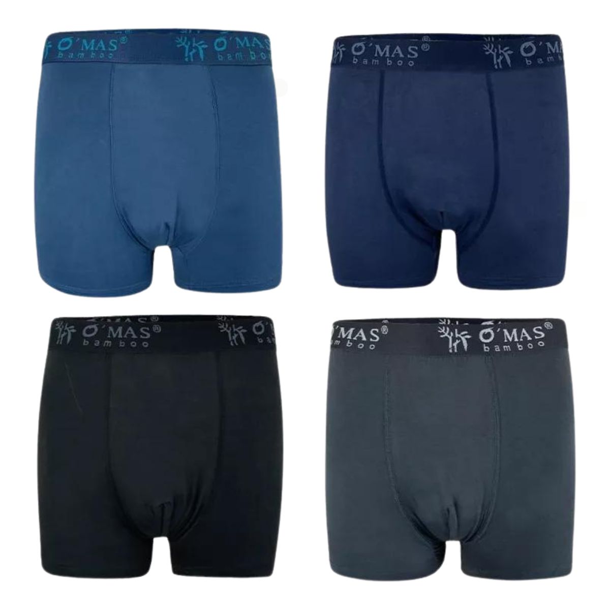 PACK 2 BÓXER HOMBRE BAMBU CALZONCILLO LISO ROPA INTERIOR 340 - 6