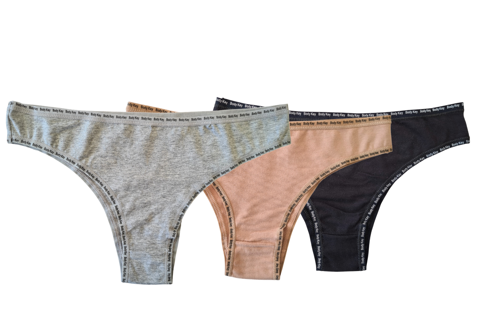 PACK 3 CALZÓN ALGODÓN TANGA BIKINI MUJER LISO #6 - 1