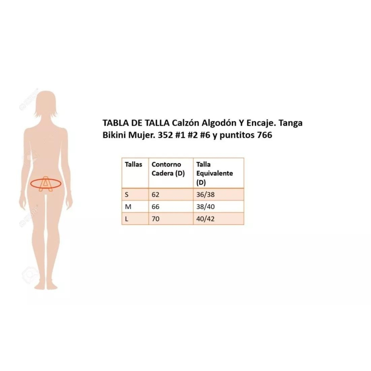 PACK 3 CALZÓN ALGODÓN TANGA BIKINI MUJER LISO #6 - 9