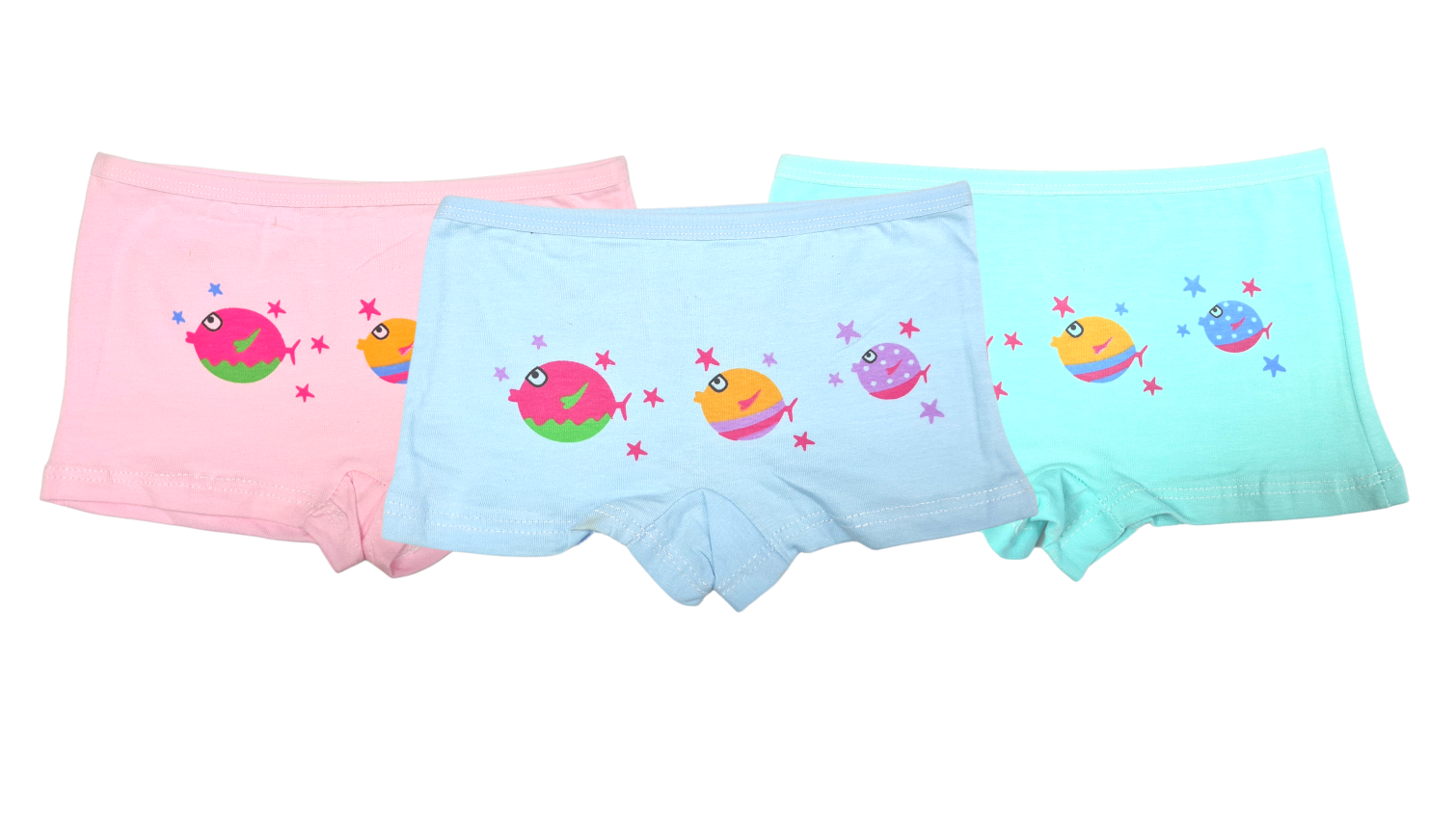 PACK 3 PANTALETAS NIÑA LIKESHOP ALGODÓN CALZÓN COLORES 221 - 1