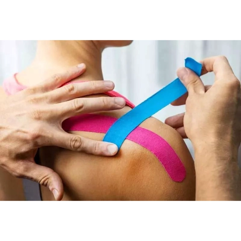 CINTA LIKESHOP TAPE NEUROMUSCULAR KINESIOLÓGICA VENDAJE 5CM X 5M ROJO - 6
