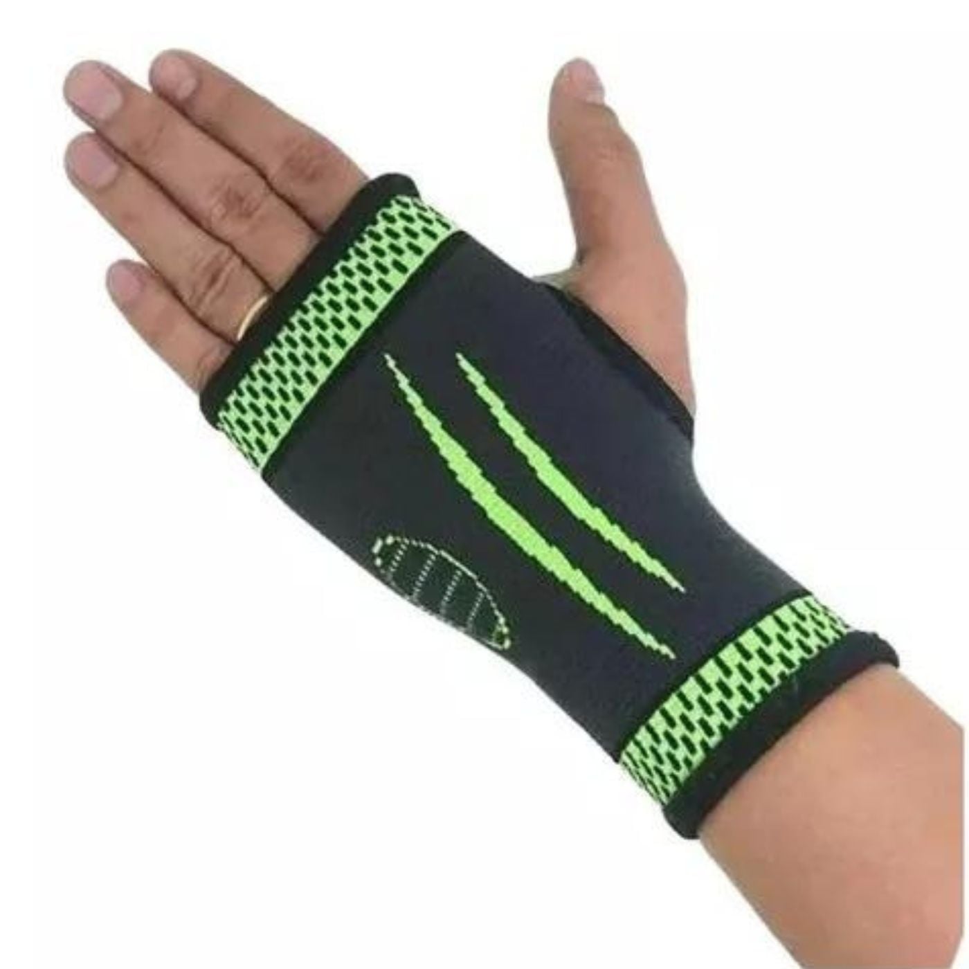 MUÑEQUERA ELASTICADA DEPORTE TENNIS BICI SUDOR VERDE 7705 - 1