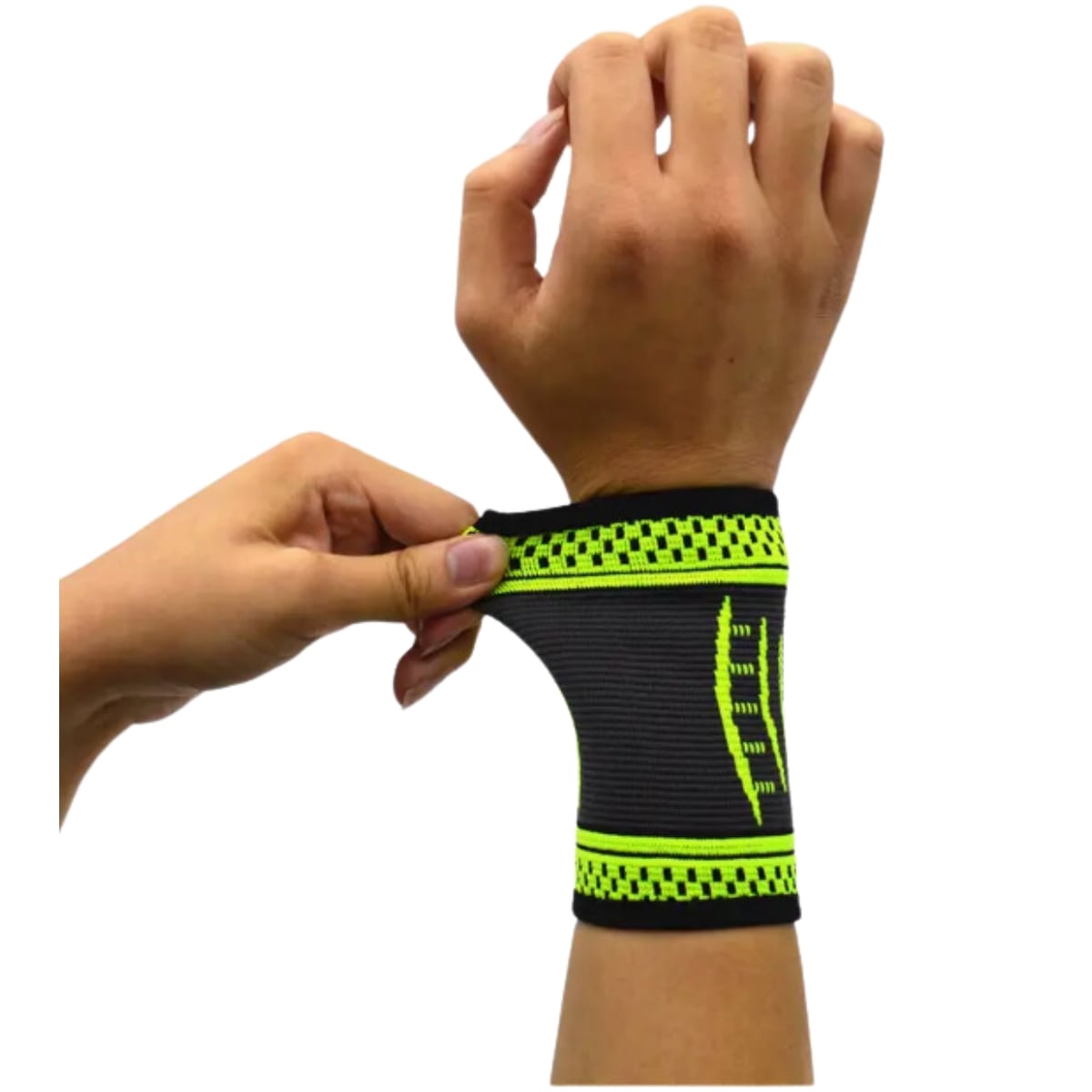 PACK X2 MUÑEQUERAS LIKESHOP 715 ELASTICADAS DEPORTE TENNIS BICI SUDOR - 3