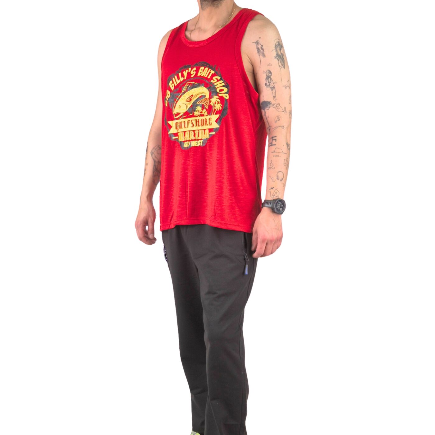 POLERA SIN MANGA MUSCULOSA HOMBRE DISEÑO COLORES 240 - 1