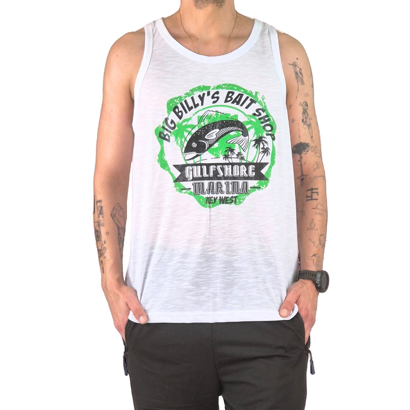 POLERA SIN MANGA MUSCULOSA HOMBRE DISEÑO COLORES 240 - 3