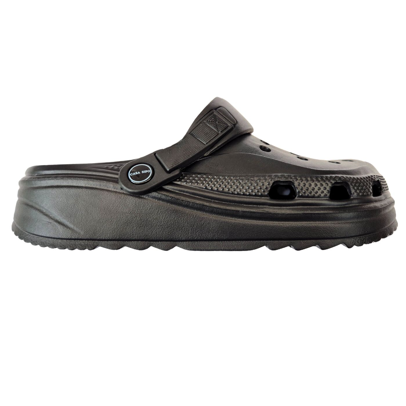 ZUECOS GOMA CHALAS SANDALIAS ANTIDESLIZANTE MUJER COLORES 180 Negro 39