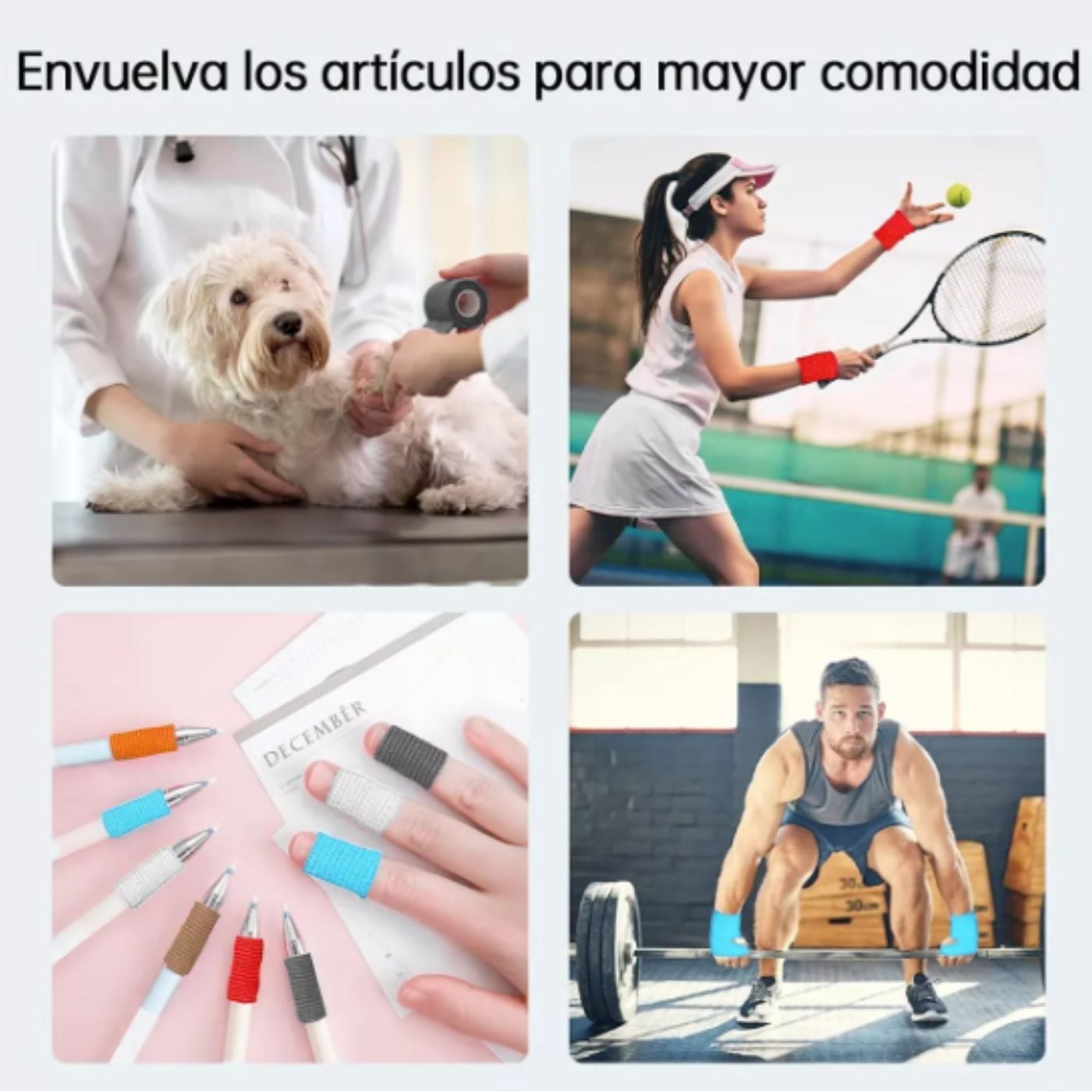 Pack 2 Venda Coban Elastica Cohesiva Autoadherible 990 - 6