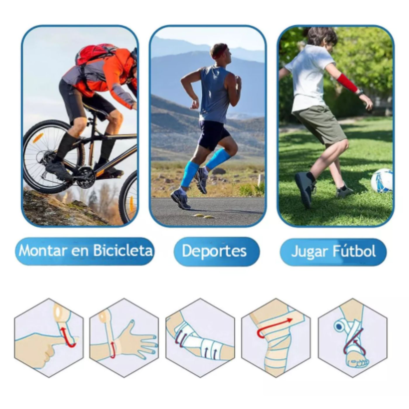 Pack 2 Venda Coban Elastica Cohesiva Autoadherible 990 - 7