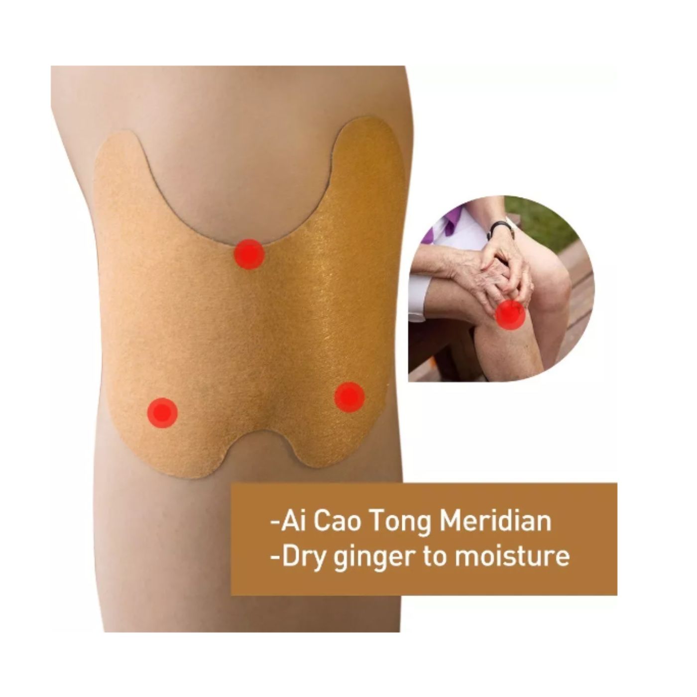 PACK 20 PARCHES ALIVIO MUSCULAR RODILLA 916 - 7