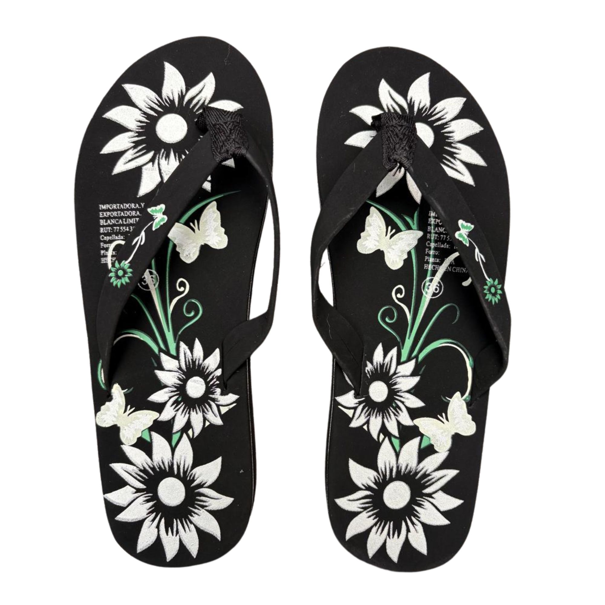 CHALAS MUJER HAWAINAS SANDALIAS SUELA CONFORTABLE 096 - 1