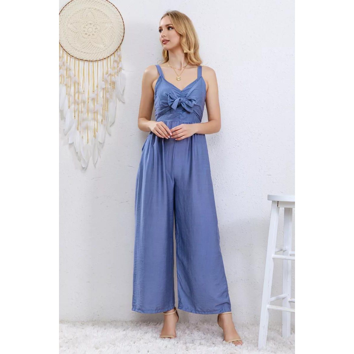 Enterito Premium Largo Casual Fiesta Primavera Verano Mujer Liso 277 - 3