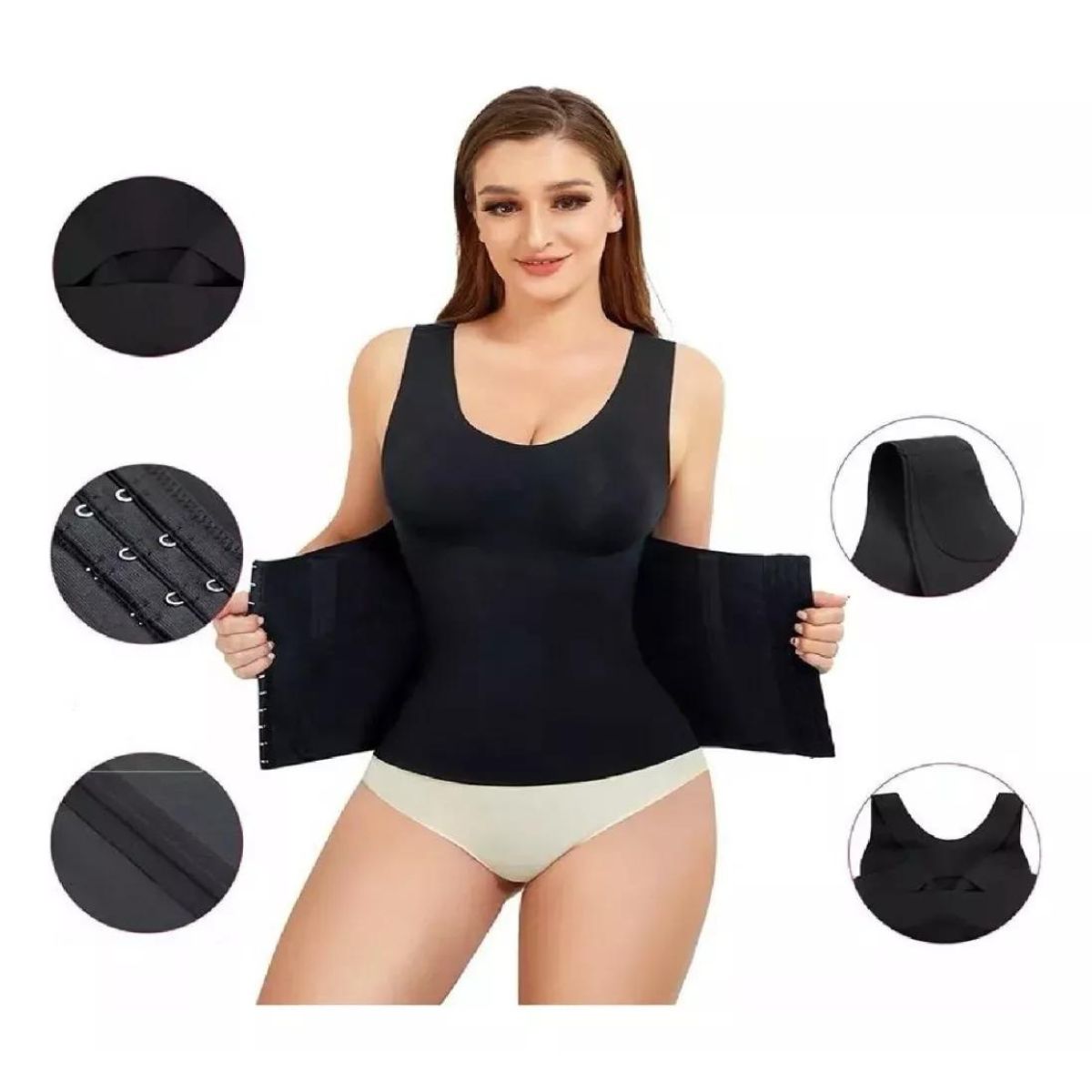 FAJA CAMISETA MODELADORA CINTURA ABDOMEN 650 - 2