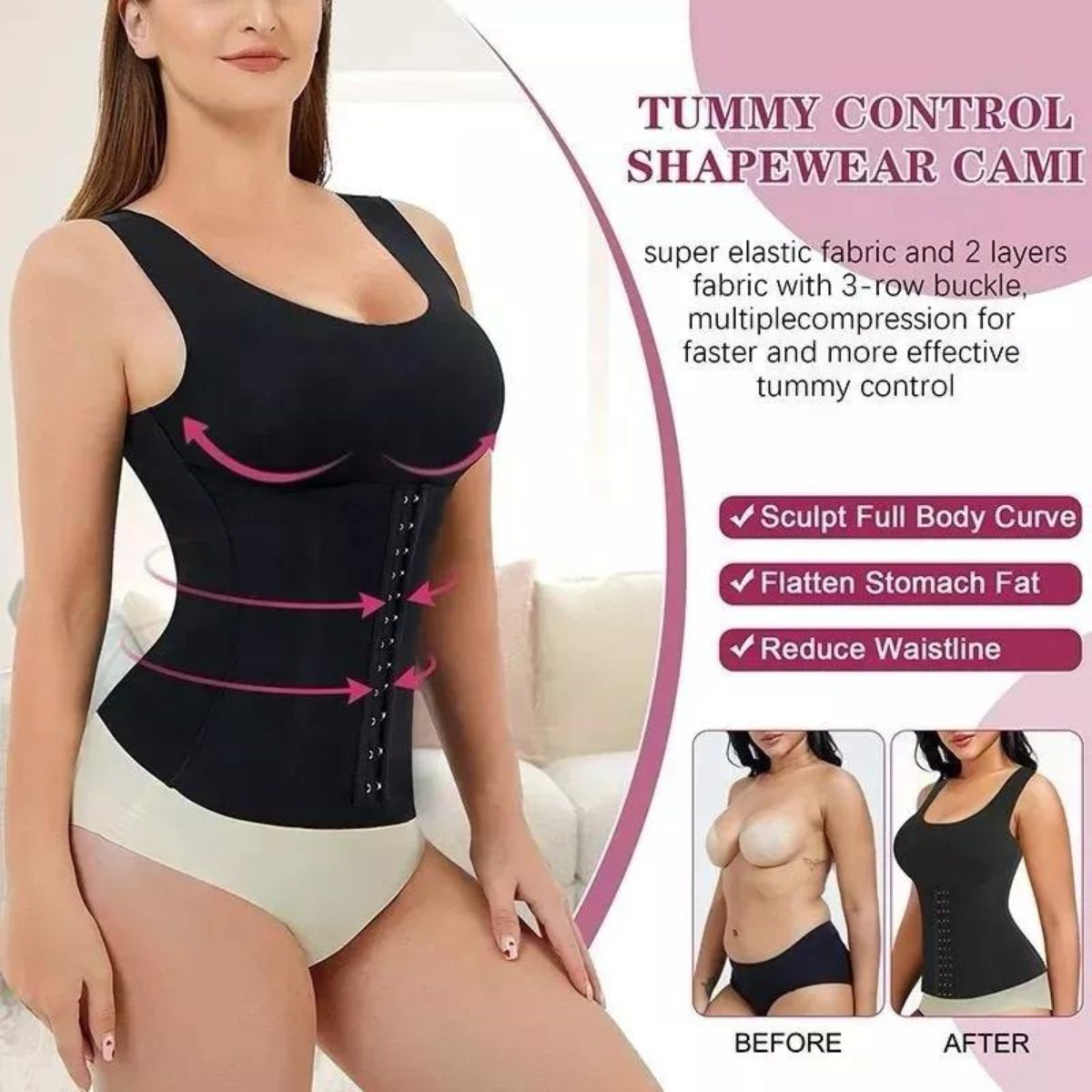 FAJA CAMISETA MODELADORA CINTURA ABDOMEN 650 - 4