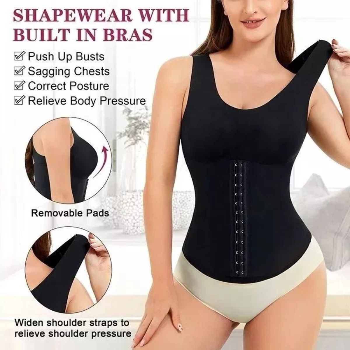 FAJA CAMISETA MODELADORA CINTURA ABDOMEN 650 - 5