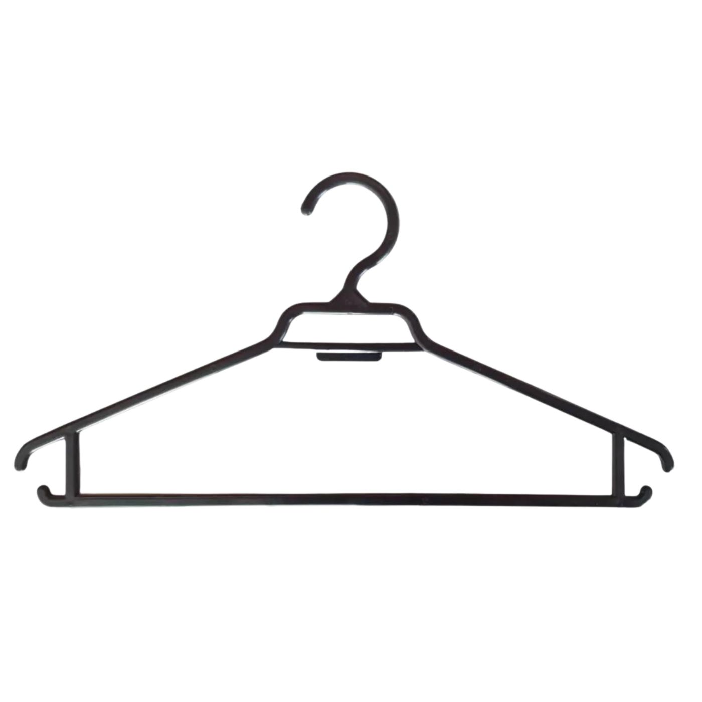 Pack 10 Colgadores Ropa Negro - 2