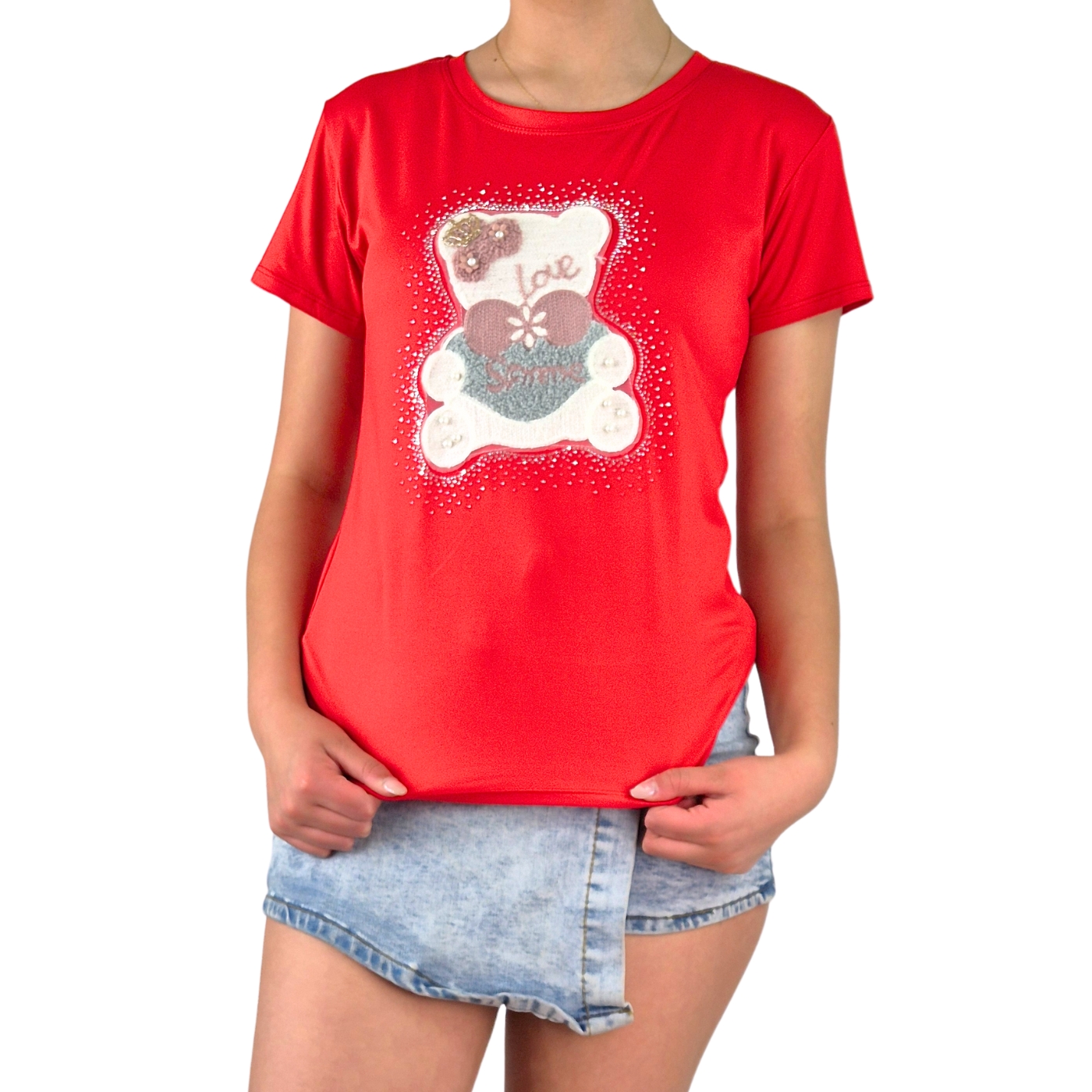 SHORT MINI FALDA JEANS JUVENIL ELASTICADA PREMIUM FULL TENDENCIA 3016 - 2