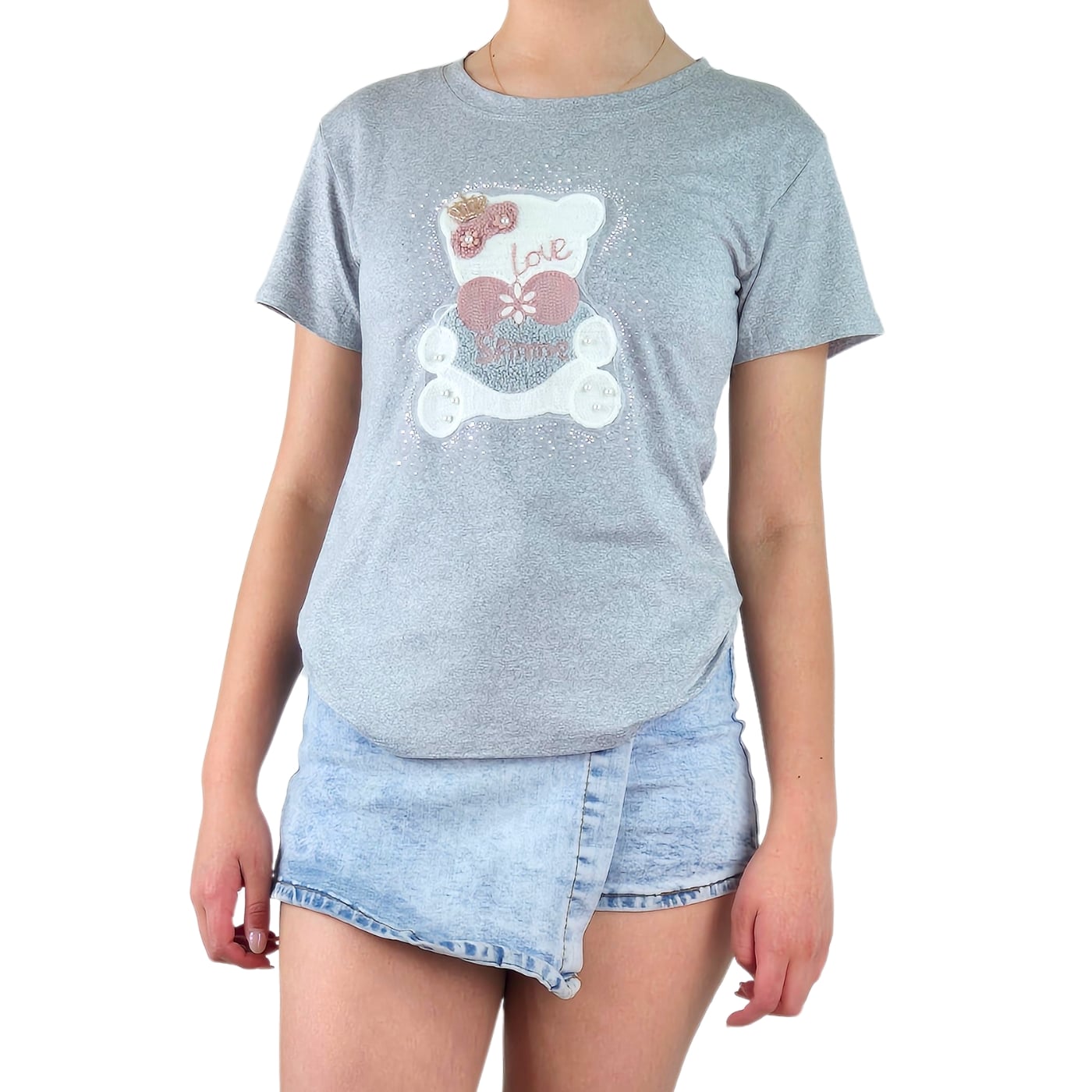 SHORT MINI FALDA JEANS JUVENIL ELASTICADA PREMIUM FULL TENDENCIA 3016 - 2
