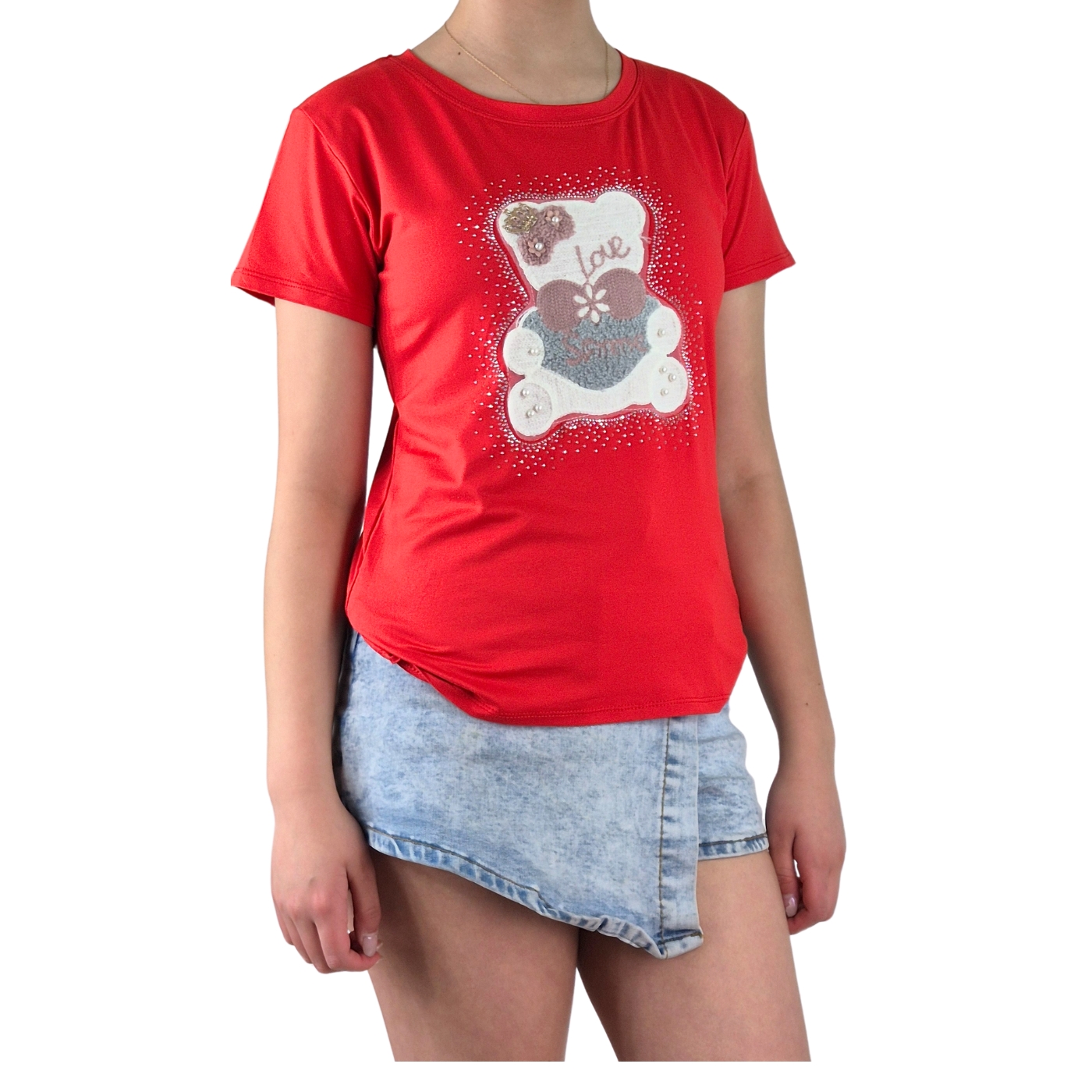 SHORT MINI FALDA JEANS JUVENIL ELASTICADA PREMIUM FULL TENDENCIA 3016 - 3