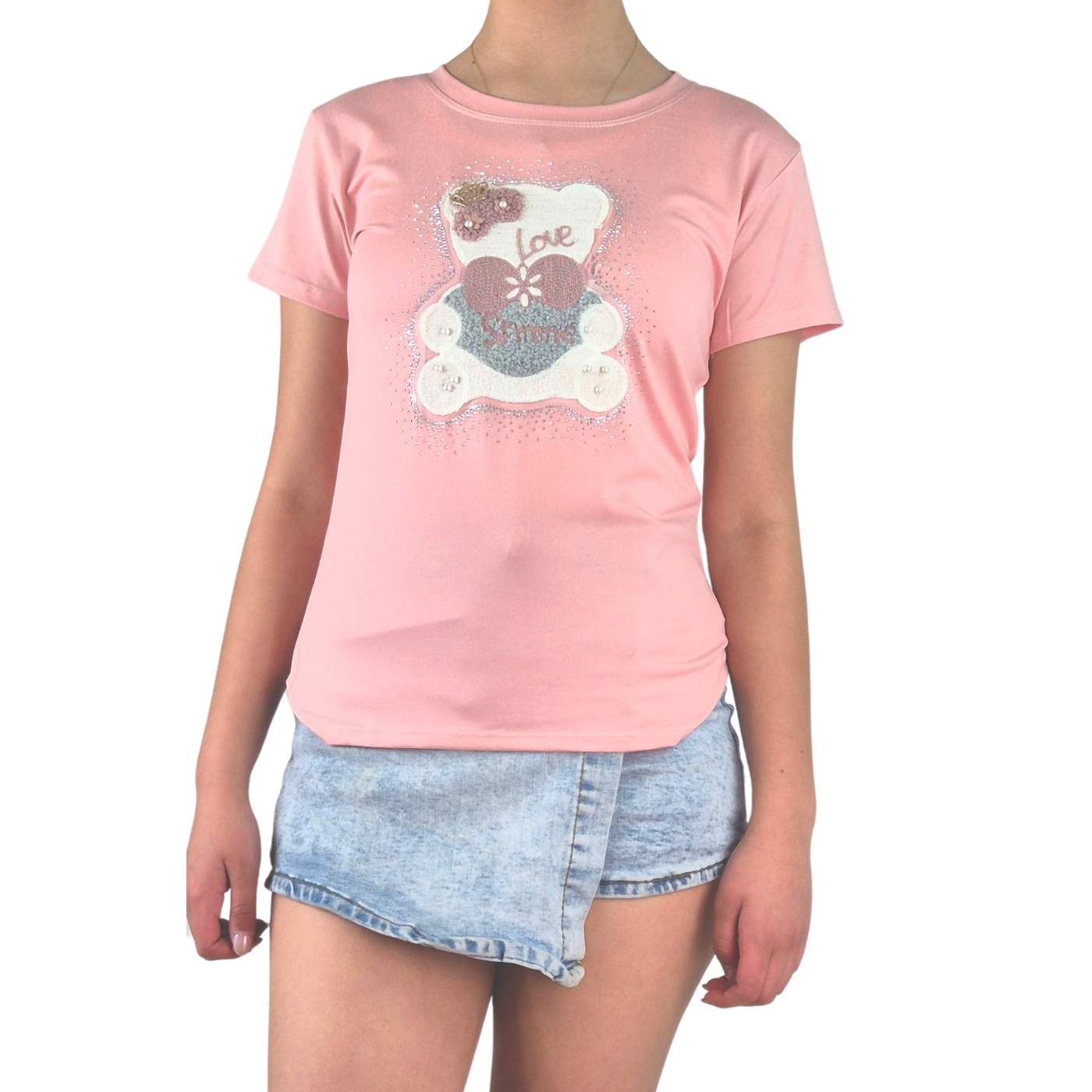 SHORT MINI FALDA JEANS JUVENIL ELASTICADA PREMIUM FULL TENDENCIA 3016 - 3