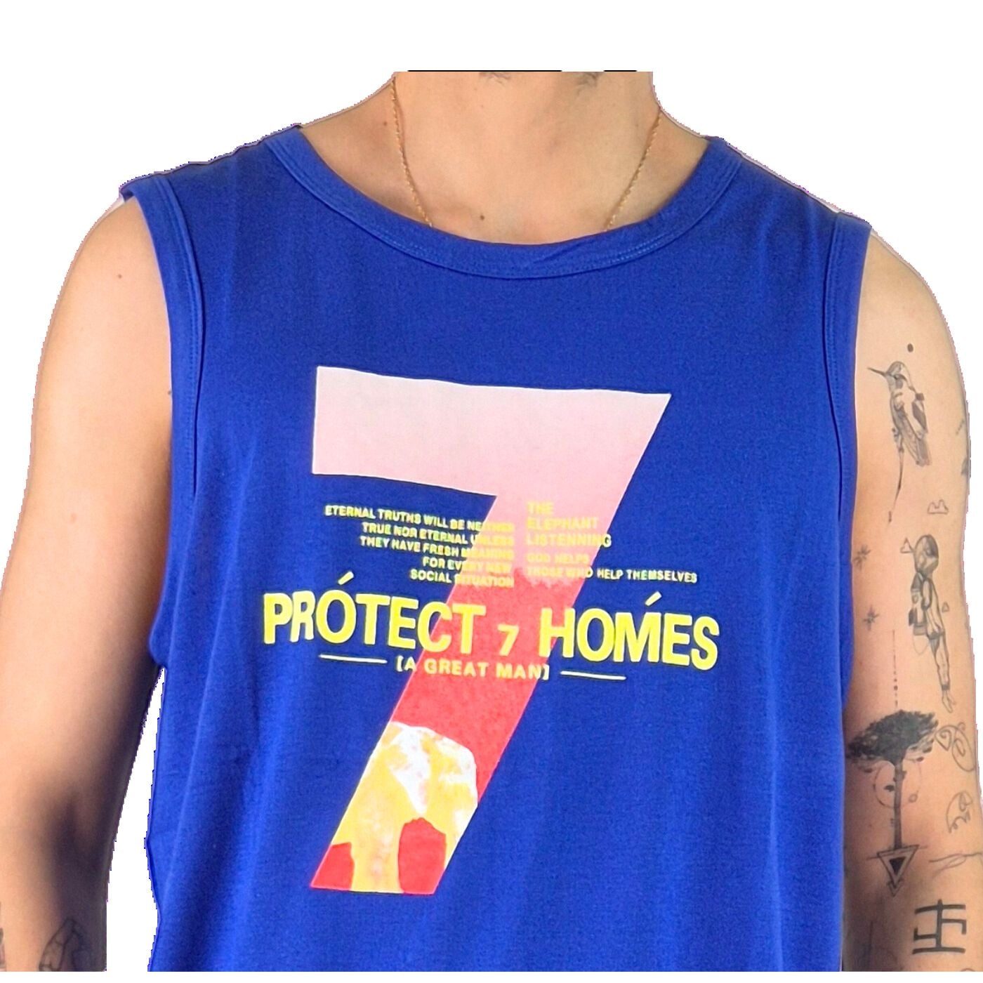 POLERA SIN MANGA MUSCULOSA HOMBRE DISEÑO COLORES 294 - 4