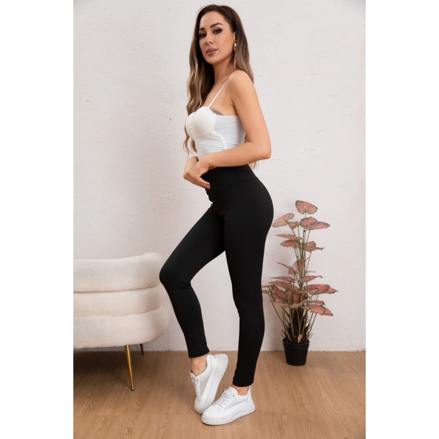 CALZA LYCRA PREMIUM MUJER TIRO ALTO DEPORTIVO CASUAL. COLORES 018 - 2
