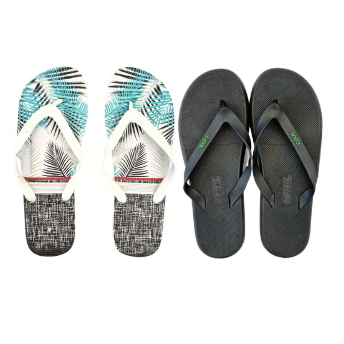 Pack 2 Pares Hawaianas Hombre Chalas Sandalias Cool - 1