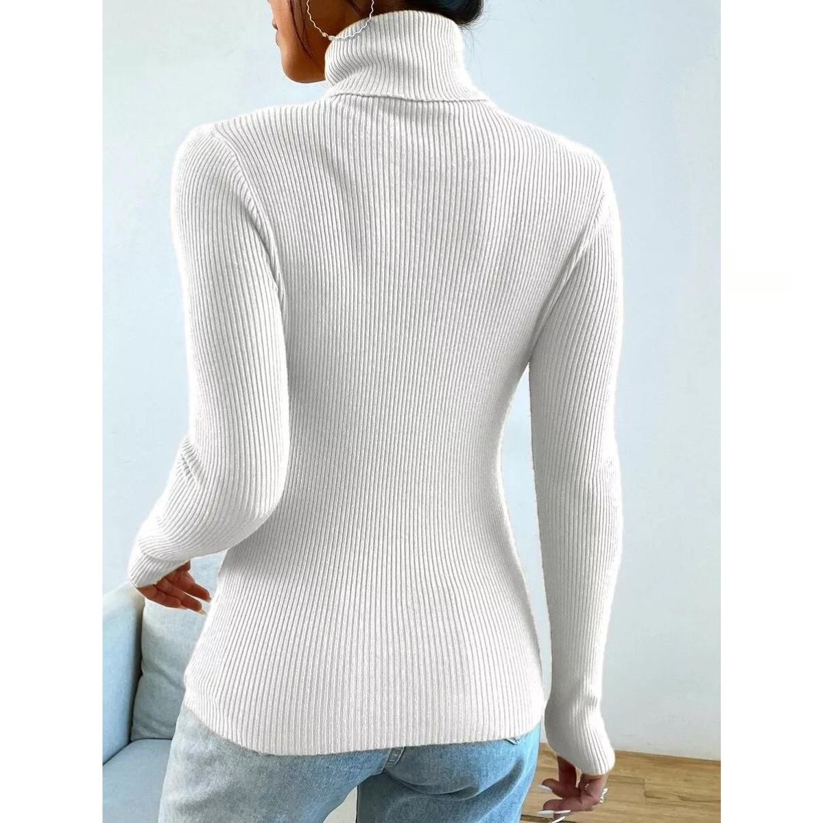 SWEATER MANGA LARGA MUJER LIKESHOP TEJIDO OTOÑO INVIERNO COLORES 005 - 3