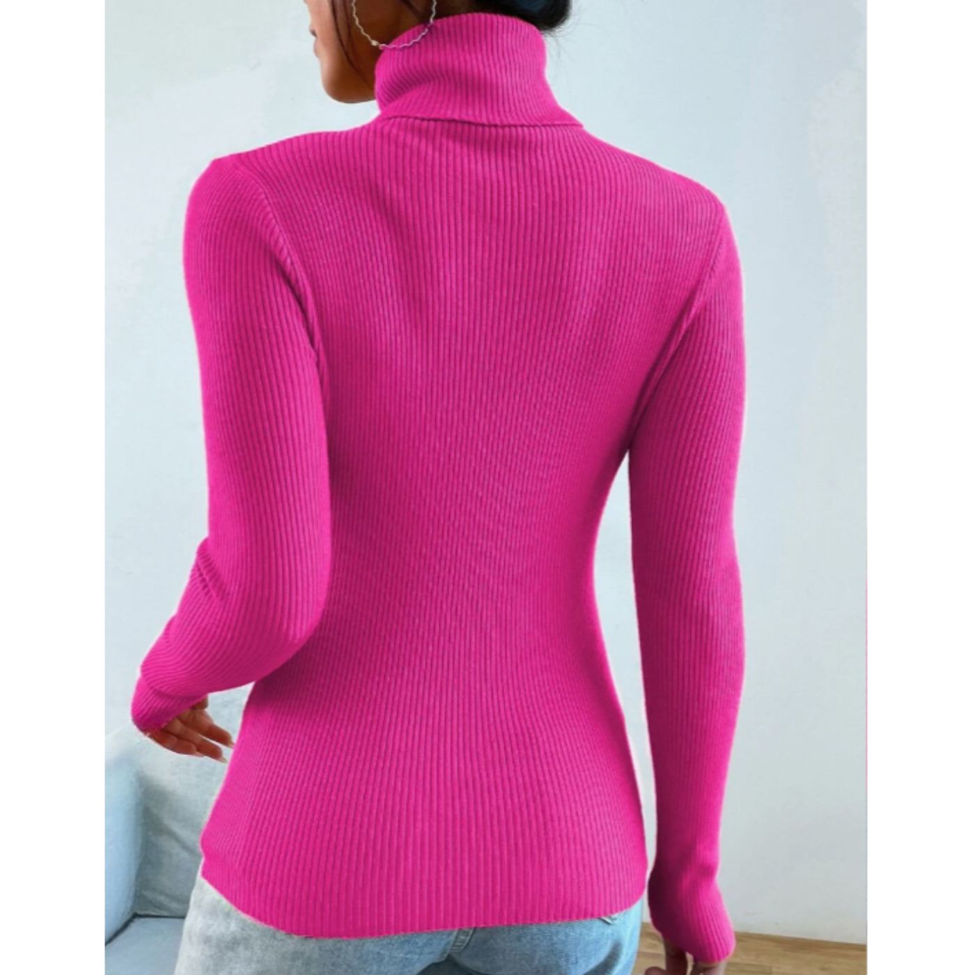 SWEATER MANGA LARGA MUJER LIKESHOP TEJIDO OTOÑO INVIERNO COLORES 005 - 3