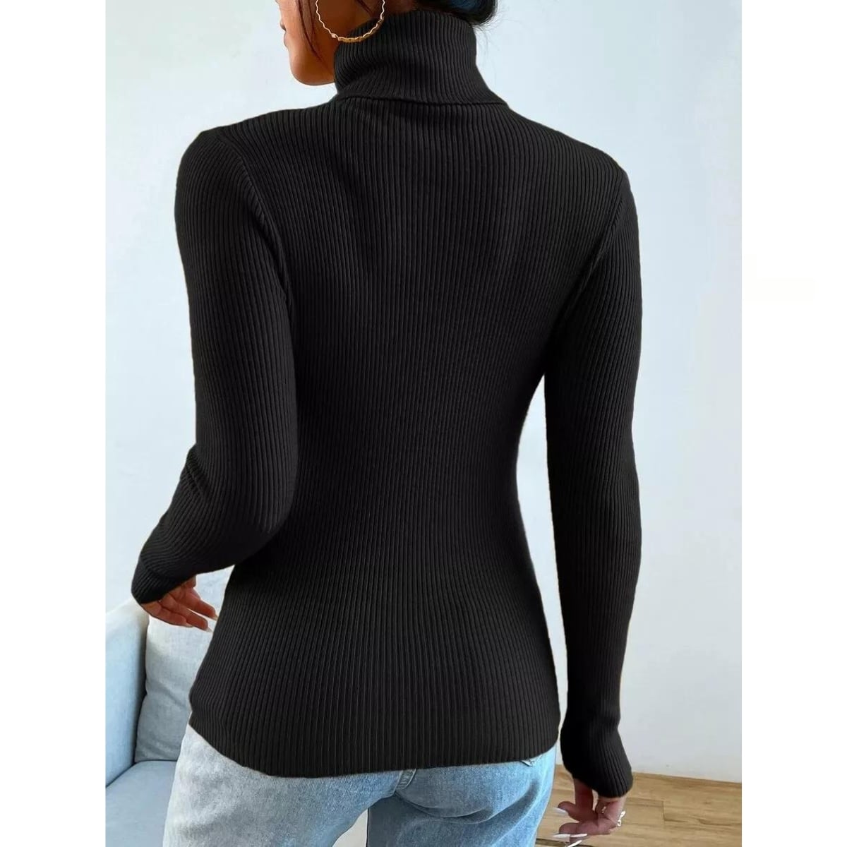 SWEATER MANGA LARGA MUJER LIKESHOP TEJIDO OTOÑO INVIERNO COLORES 005 - 3