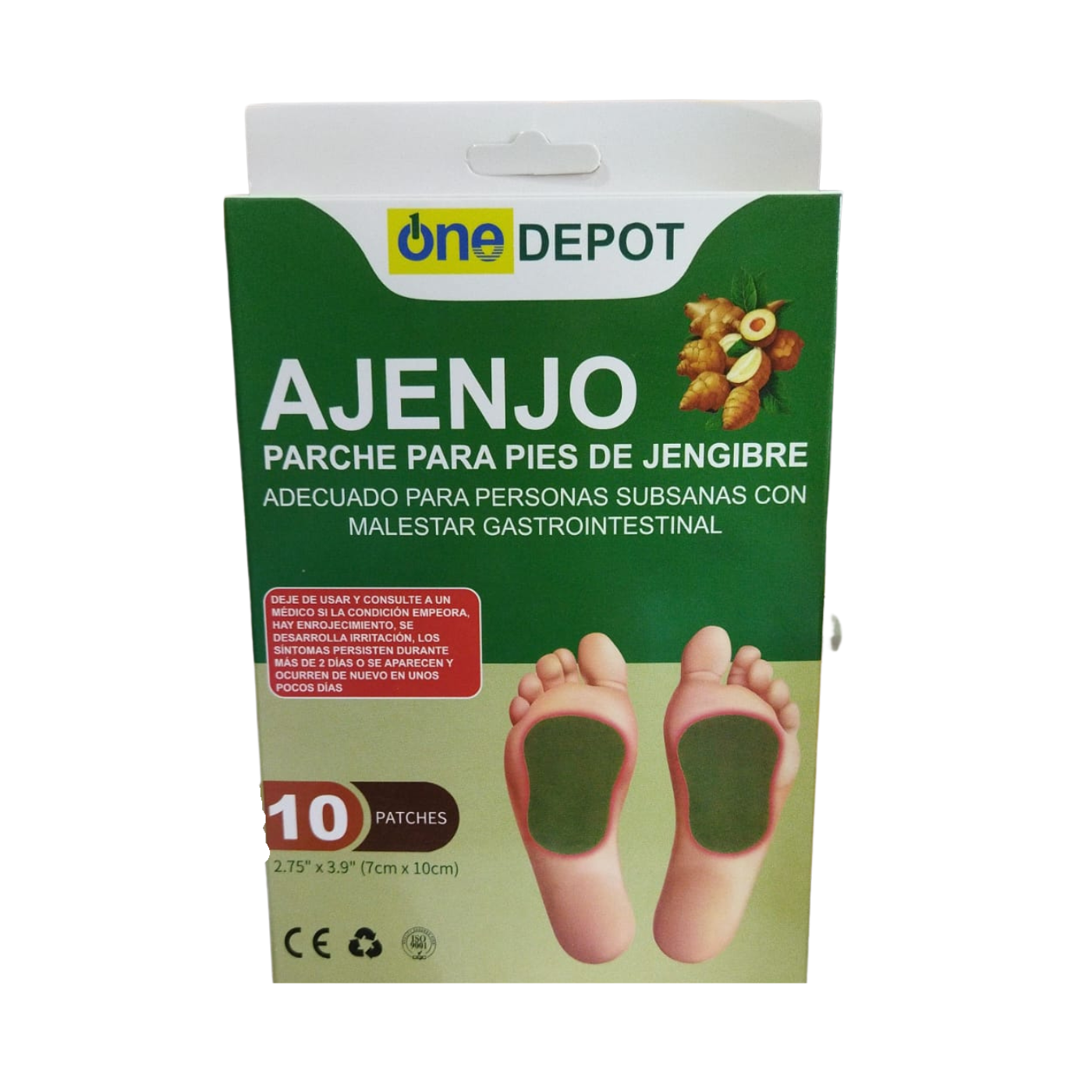 PACK 12 PARCHES LIKESHOP AJENJO PIES JENGIBRE 700 - 1