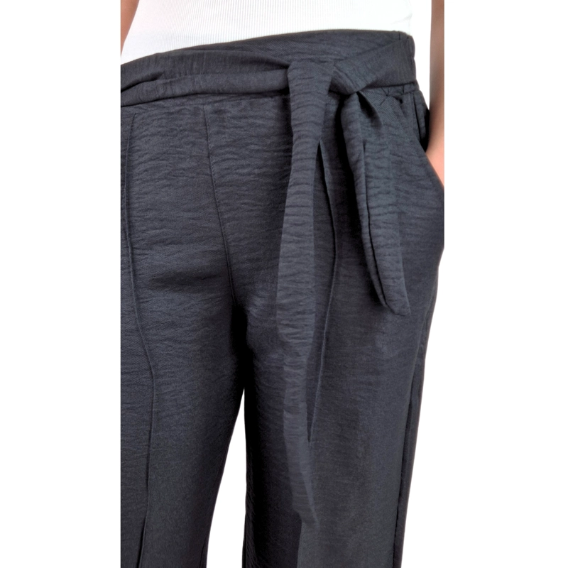 PANTALON PALAZZO MUJER TIPO LINO CASUAL SEMI FORMAL TIRO ALTO 890 - 5