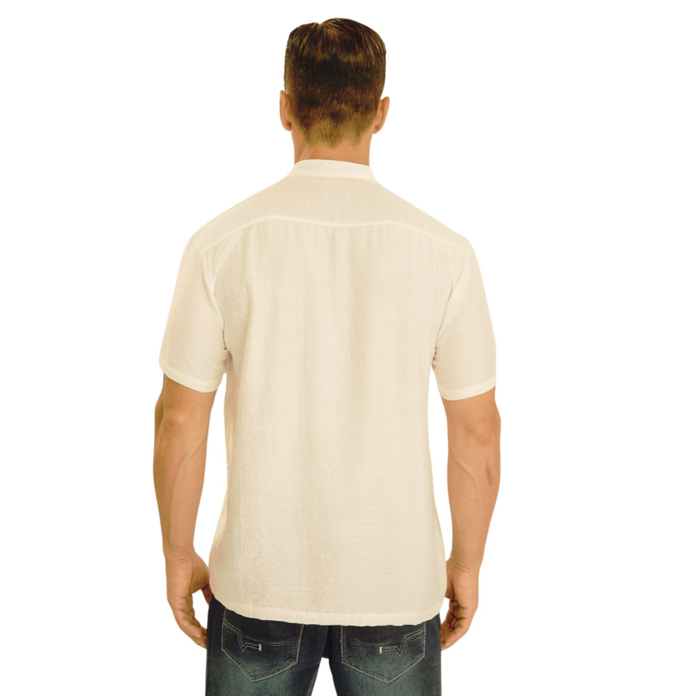 CAMISA VERANO MANGA CORTA HOMBRE CUELLO MAO CASUAL FASHION 153 - 3
