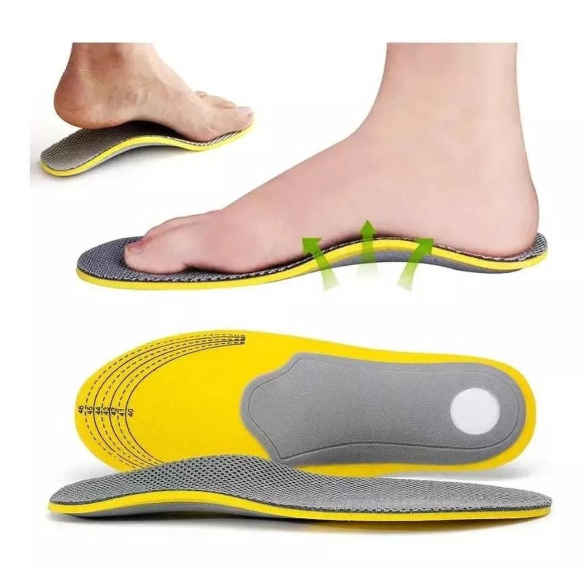 PAR PLANTILLAS PIE CAVO PLANO AJUSTABLES ESPOLON MUJER 641 - 1