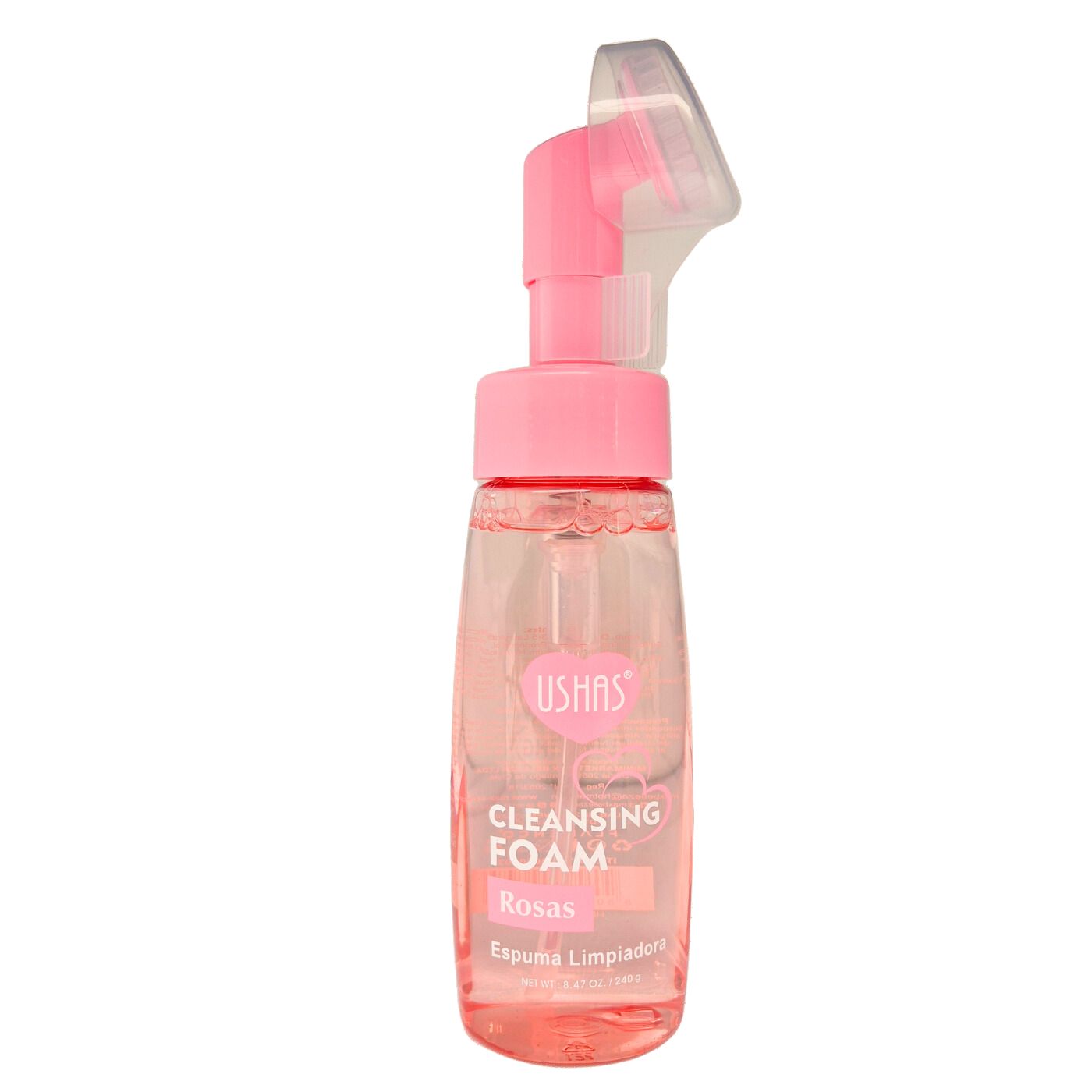 ESPUMA LIMPIADORA FACIAL CON CEPILLO MASAJEADOR ROSAS - 1