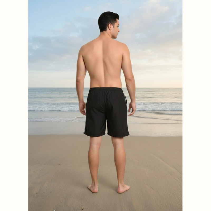 TRAJE DE BAÑO HOMBRE SHORT FORRO MALLA BOLSILLO DISEÑO LINEAS 203 - 4
