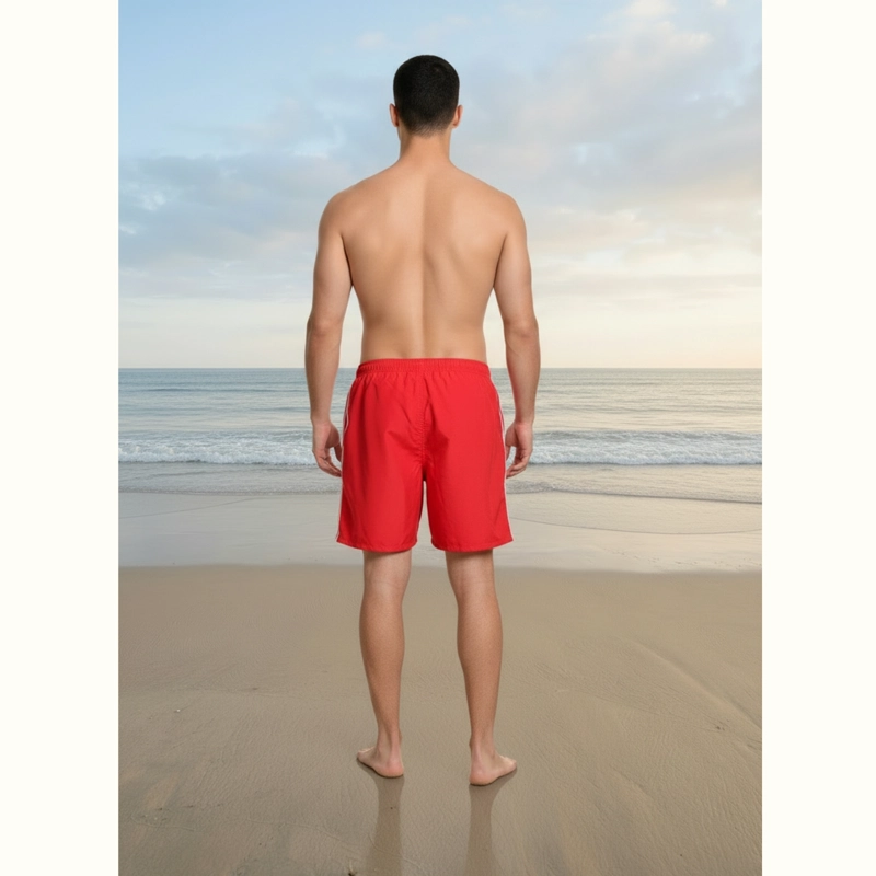 TRAJE DE BAÑO HOMBRE SHORT FORRO MALLA BOLSILLO DISEÑO LINEAS 203 - 4