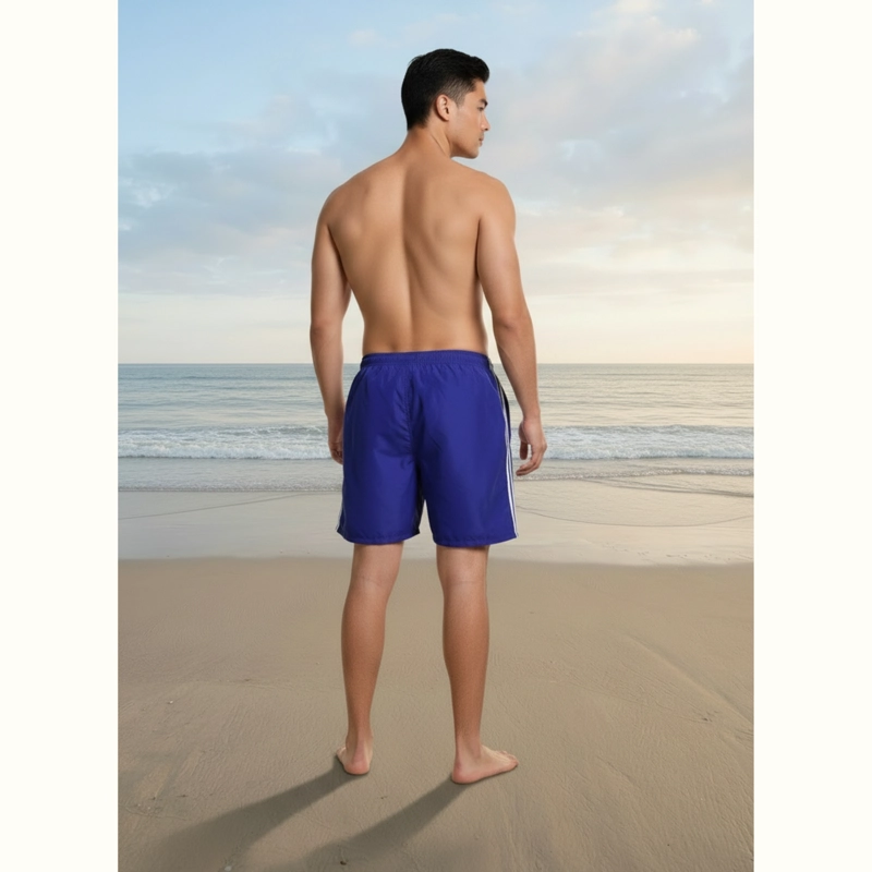 TRAJE DE BAÑO HOMBRE SHORT FORRO MALLA BOLSILLO DISEÑO LINEAS 203 - 4