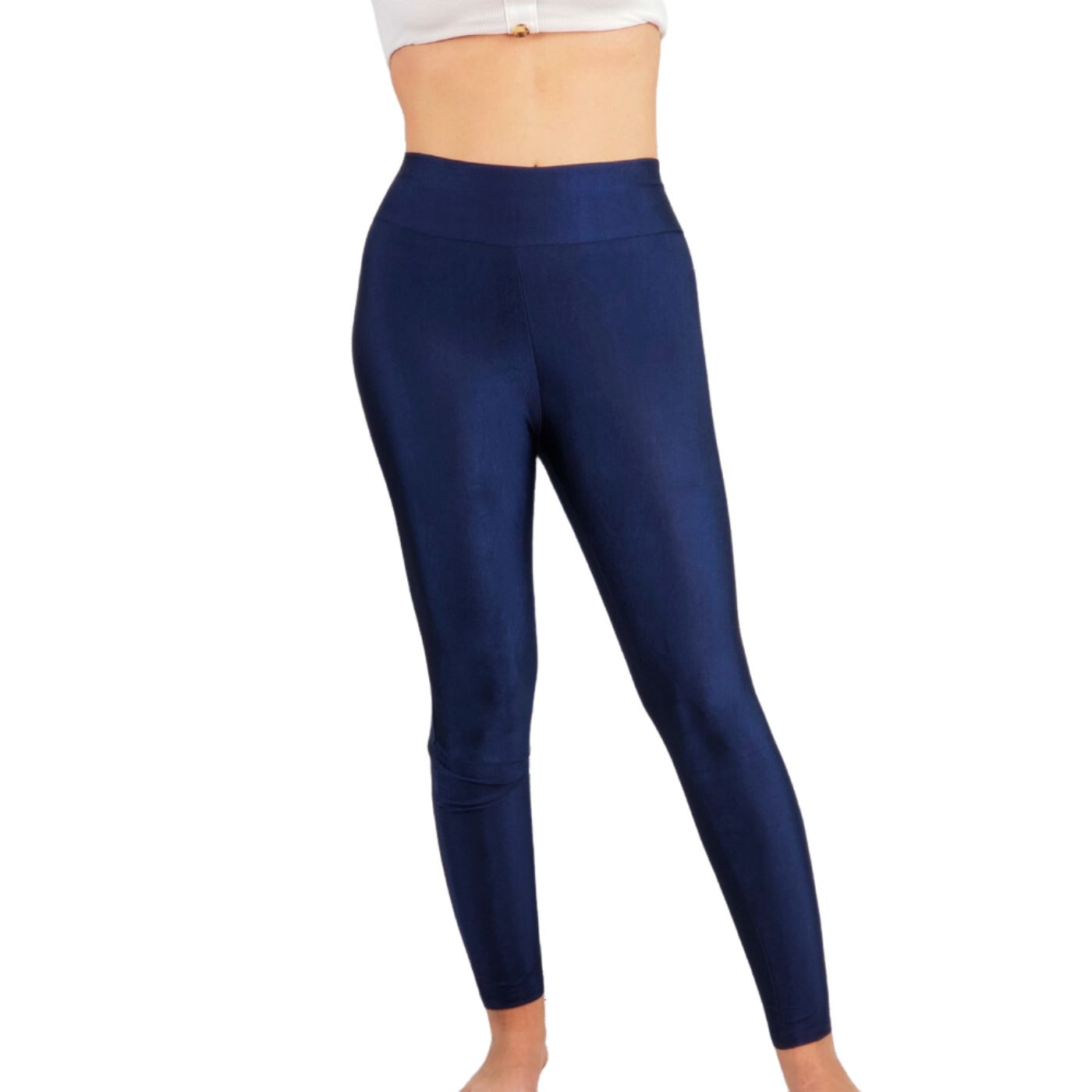 PACK 2 CALZA LYCRA BRILLANTE DUPONT MUJER TIRO ALTO DEPORTIVO 548 - 1