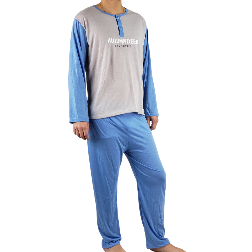 PIJAMA HOMBRE MANGA LARGA DELGADO PRIMAVERA 427 - 1