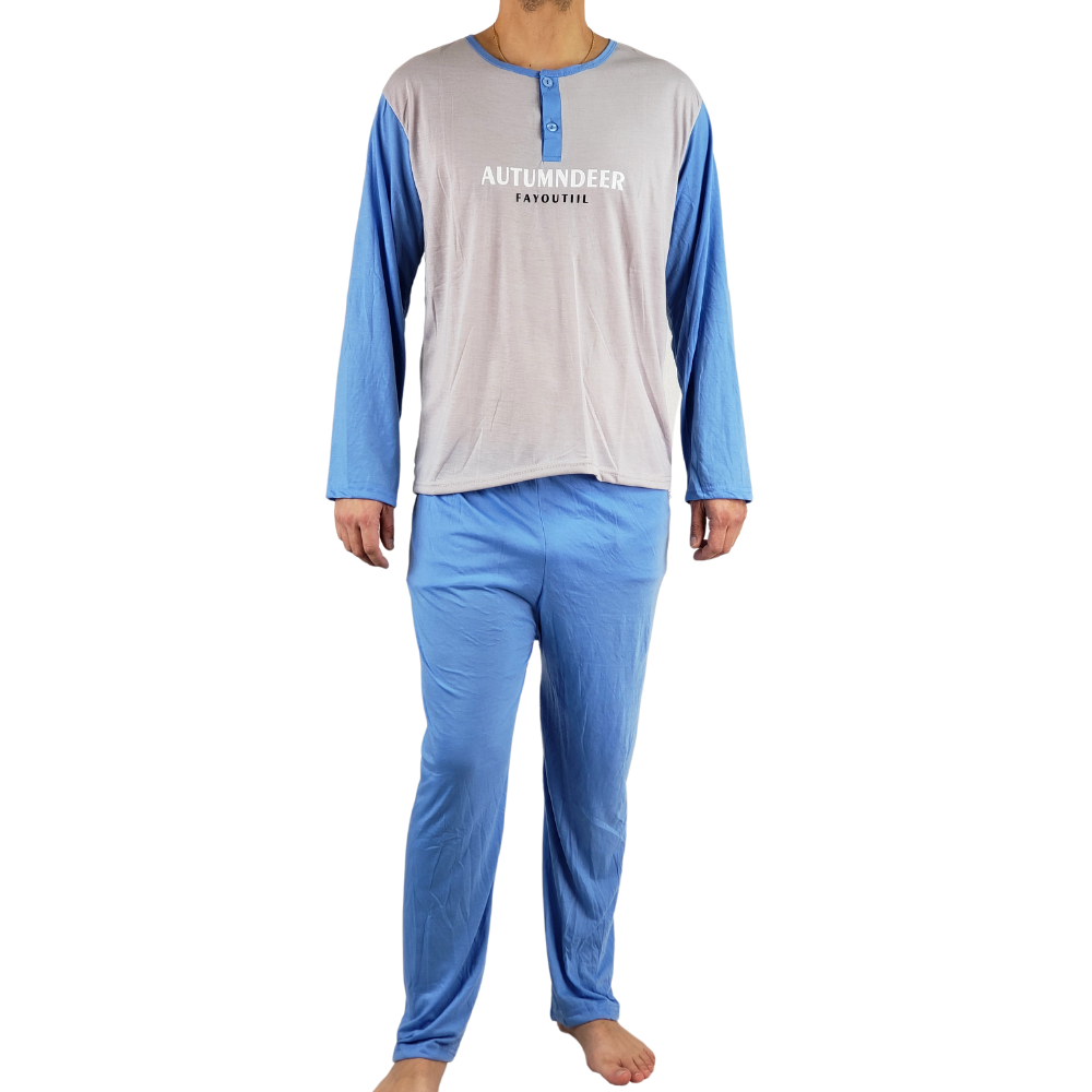 PIJAMA HOMBRE MANGA LARGA DELGADO PRIMAVERA 427 - 2
