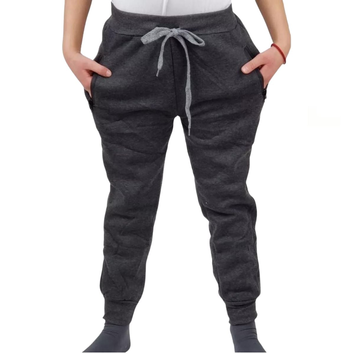PANTALÓN UNISEX BUZO JUVENIL ALGODÓN SIN FORRO POLAR LISO 213 - 1