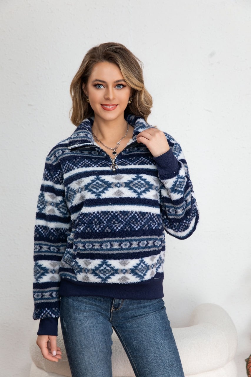 POLERON CHAQUETON MUJER POLAR GRUESO FORRO CHIPORRO PREMIUM 7567 - 1