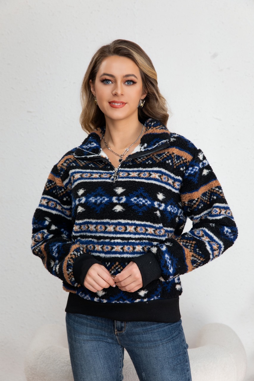 POLERON CHAQUETON MUJER POLAR GRUESO FORRO CHIPORRO PREMIUM 7567 - 1